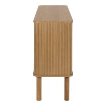 Lampe Wooden Storage Cabinet Wide With Sliding Doors In Oak