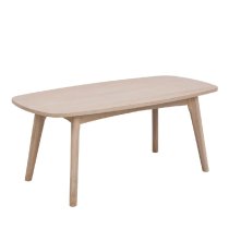 Manila Wooden Coffee Table In White Oak