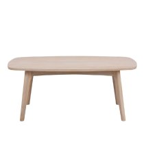 Manila Wooden Coffee Table In White Oak