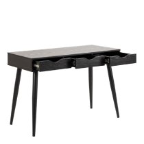 Nephi Wooden Laptop Desk With 3 Drawers In Black