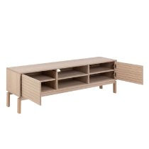 Lacey Wooden TV Stand With 2 Doors In White Oak