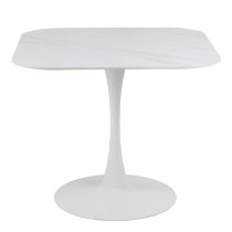 Malone Ceramic Dining Table Square In White