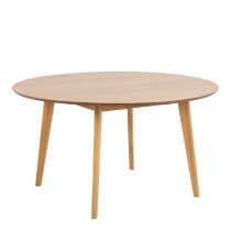 Riga Wooden Dining Table Round Large In Oak