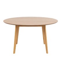 Riga Wooden Dining Table Round Large In Oak