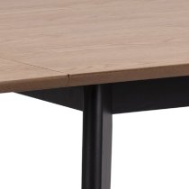 Riga Wooden Extending Dining Table In Oak And Black