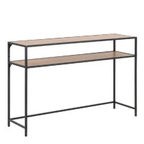 Sparks Wooden Console Table With 1 Shelf In Oak And Black