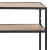 Sparks Wooden Console Table With 1 Shelf In Oak And Black