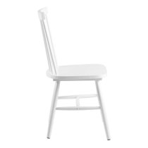 Rexford White Wooden Dining Chairs In Pair