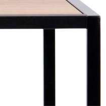 Sparks Wooden Bar Table With Metal Frame In Oak And Black