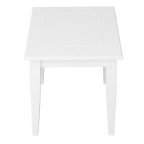 Vail Wooden Side Table Square In White