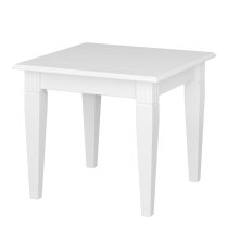 Vail Wooden Side Table Square In White