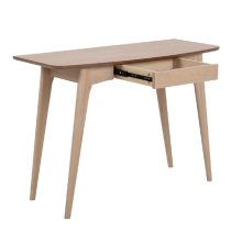 Warsaw Wooden Laptop Desk With 1 Drawer In White Oak