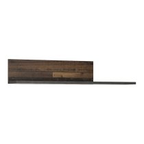 Beeston Wooden Wall Shelf In Walnut