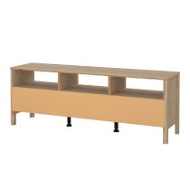 Macron Wooden TV Stand With 3 Drawers In Oak