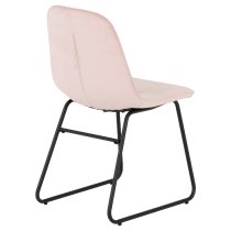 Avah Extending Concrete Dining Table With 4 Lyster Pink Chairs