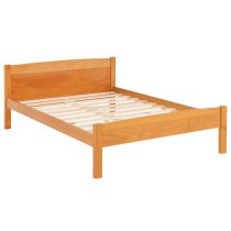 Misosa Wooden Double Bed In Antique Pine