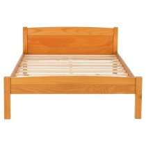 Misosa Wooden Double Bed In Antique Pine