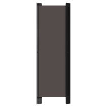 Celina Fabric 5 Panels 250cm x 180cm Room Divider In Anthracite