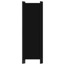 Celina Fabric 5 Panels 250cm x 180cm Room Divider In Black