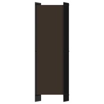 Celina Fabric 6 Panels 300cm x 180cm Room Divider In Brown