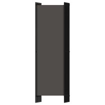 Celina Fabric 6 Panels 300cm x 180cm Room Divider In Anthracite