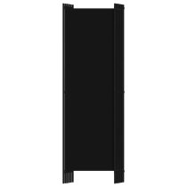 Celina Fabric 6 Panels 300cm x 180cm Room Divider In Black