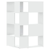 Quincy Wooden Cornor Bookcase With 8 Shelves In White