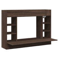 Kodak Wooden Wall Mounted Laptop Desk In Brown Oak