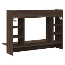 Kodak Wooden Wall Mounted Laptop Desk In Brown Oak