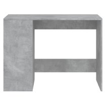 Knutsford Wooden Laptop Desk With 4 Shelves In Concrete Grey