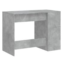 Knutsford Wooden Laptop Desk With 4 Shelves In Concrete Grey