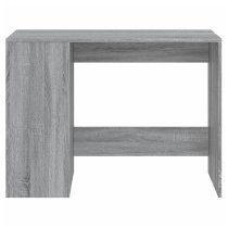 Knutsford Wooden Laptop Desk With 4 Shelves In Grey Sonoma