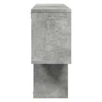 Kinston Wooden Wall Shelf With 4 Shelves In Concrete Grey