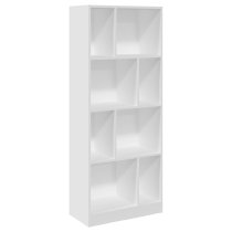 Guelph Wooden Bookcase With 8 Shelves In White