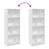 Guelph Wooden Bookcase With 8 Shelves In White