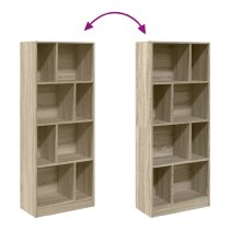 Guelph Wooden Bookcase With 8 Shelves In Sonoma Oak