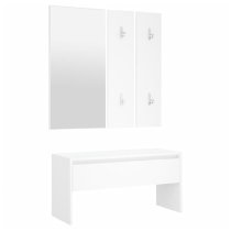 Hazen Wooden 4 Piece Hallway Furniture Set In White