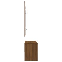 Hazen Wooden 4 Piece Hallway Furniture Set In Brown Oak