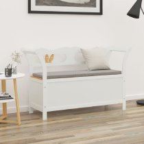 Jorden Wooden Hallway Seating Bench In White And Oak