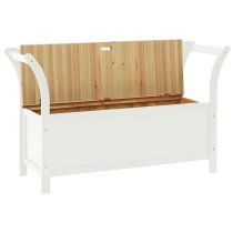 Jorden Wooden Hallway Seating Bench In White And Oak