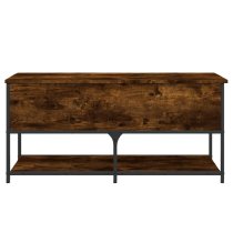 Lacey Wooden Large Shoe Storage Bench In Smoked Oak