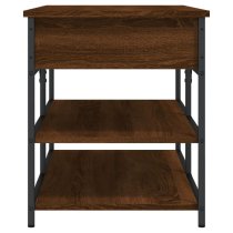 Lamar Wooden Large Shoe Storage Bench In Brown Oak