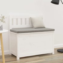 Laval Wooden Small Hallway Storage Seating Bench In White