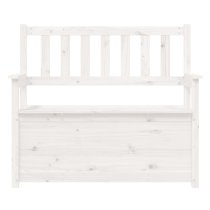 Litiz Wooden Small Hallway Storage Seating Bench In White