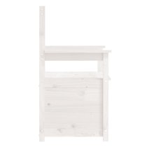 Litiz Wooden Small Hallway Storage Seating Bench In White