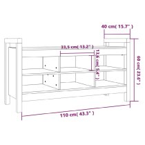 Lorman Wooden Shoe Storage Bench With 6 Shelves In Black