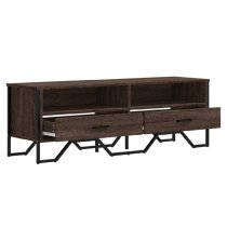 Fallon Wooden TV Stand With 2 Drawers In Brown Oak