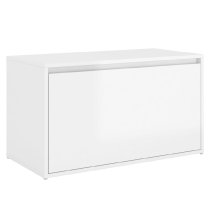 Florence High Gloss Hallway Seating Bench In White