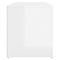 Florence High Gloss Hallway Seating Bench In White