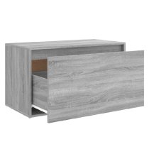 Florence Wooden Hallway Seating Bench In Grey Sonoma